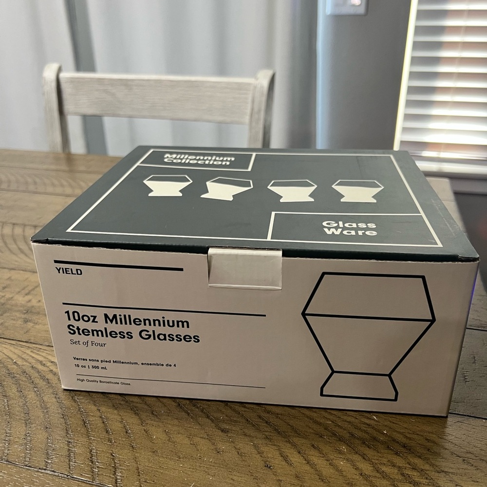 Yield 10oz Millennium Stemless Glasses Set